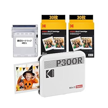 Amazon.co.jp: コダック KODAK Mini 3 レトロ 4PASS ポータブル